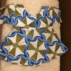 Ethnic toddler skirt set